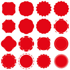 Badges - Serie 2 - complet - rouge