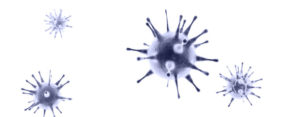 New coronavirus 2019-ncov. 3D medical illustration