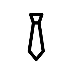 Tie Icon in trendy flat style isolated background. Necktie symbol for your web site design, logo, app, UI. Vector illustration, EPS10.