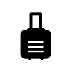 Baggage, luggage line icon, outline vector sign, linear style pictogram isolated on white. Symbol, logo illustration. Editable stroke. Pixel perfect graphics