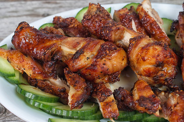 Crispy golden marinated chiken drumsticks