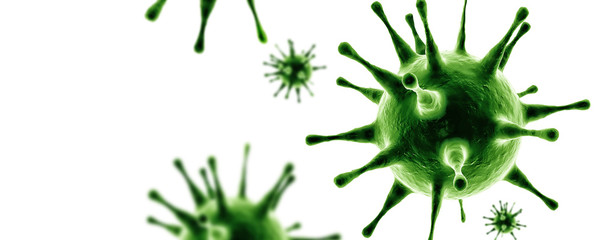 New coronavirus 2019-ncov. 3D medical illustration