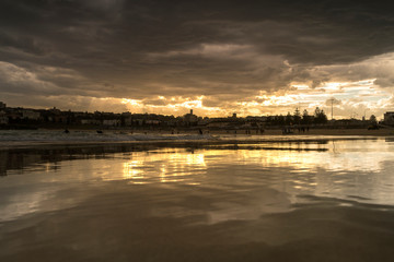 Fototapeta premium Bondi Beach at sunset, Sydney Australia