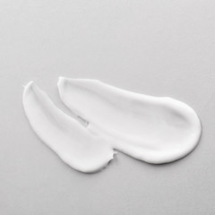 Sample of cream on light background