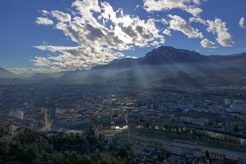 view of city from above