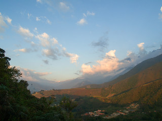 Fototapeta na wymiar blue sky of Mérida