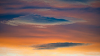 Obraz premium Painted sky at the sunset