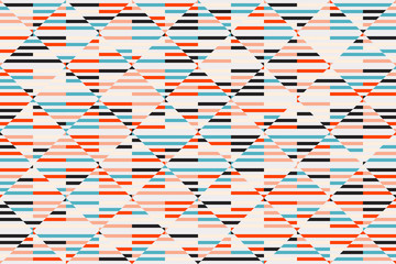 Abstract geometric vector pattern with transition effect