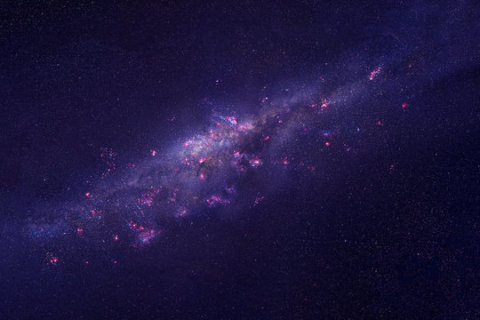 Beautiful galaxy with stars in bright colors. Elements of this image were furnished by NASA.