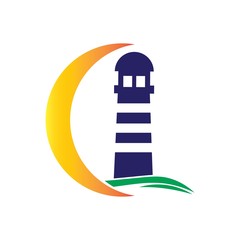 light house logo vector