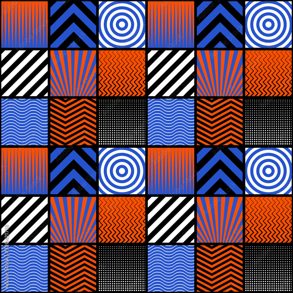 Aufkleber minimal seamless geometric pattern vector design.