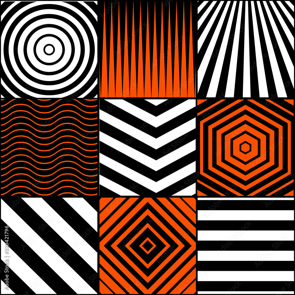 Poster Minimal seamless geometric pattern vector design.
