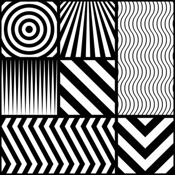 Monochrome modern geometric seamless pattern.