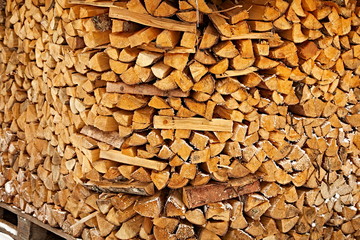stacked firewood timber texture pattern