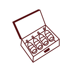 wine bottles drink in box packing