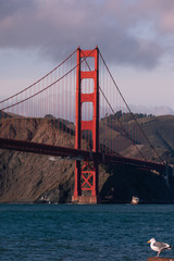 View from the Golden Gate Bridge in San Francisco, California, United States.