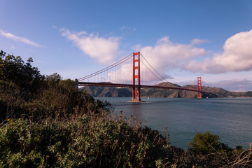 Fototapeta premium View from the Golden Gate Bridge in San Francisco, California, United States.