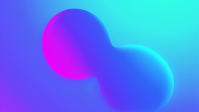 Organic formed colorful bubbles. Bright futuristic blue and purple colored fluid shapes. Metamorphoses colour mixing Backdrop. Gradient liquid close-up Animation in 4K Resolution