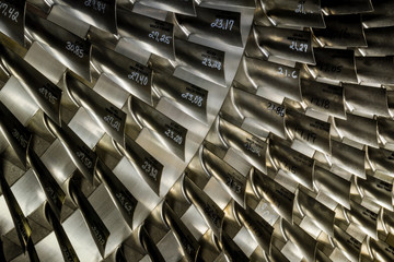 Fins on steam turbine rotors © Bill Gallery