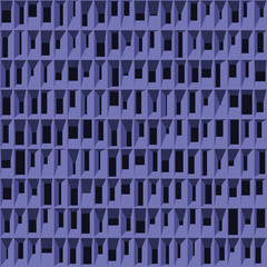 Abstract Structure Blocks Generative Art background illustration