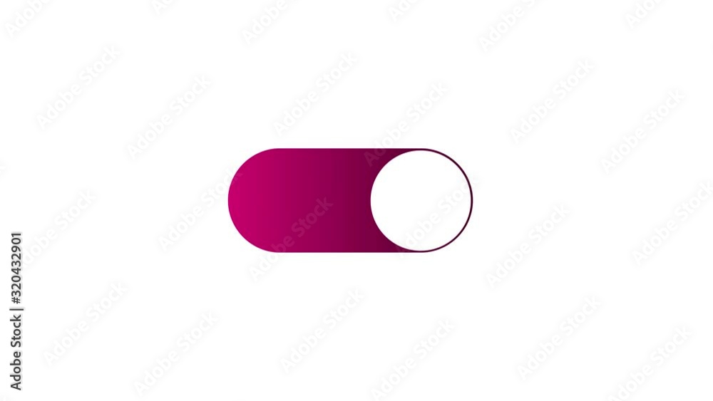 Poster On and Off switch toggle. animation with optional luma matte. Alpha Luma Matte included.
