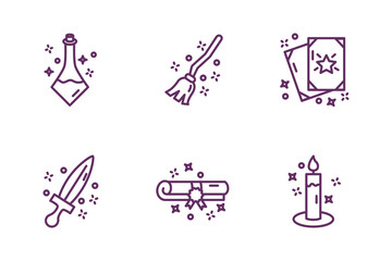 bundle of magic sorcery set icons