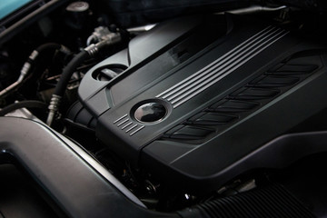Clean motor in the car after the détiling procedure