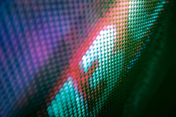 CloseUp LED blurred screen. LED soft focus background. abstract background ideal for design.