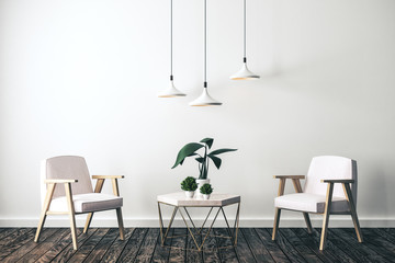 Contemporary living room interior