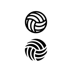 Volleyball Icon. Sports Icon Set Vector Logo Symbol.