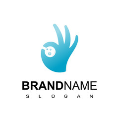 Good Lab Logo With Hand Symbol