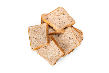 Sliced bread on white background, isolated