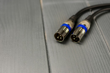 Male xlr type audio connectors for audio devices