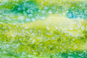 Fototapeta na wymiar color green watercolor paint background