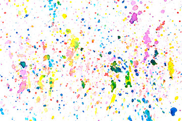 colorful watercolor splash on paper