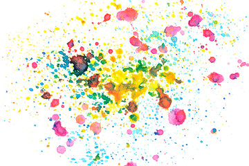 colorful watercolor splash background