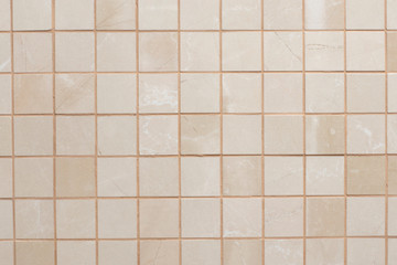 A beige tile texture. Mosaic background