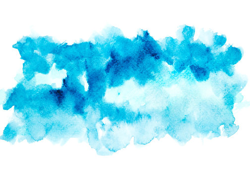blue water color paint background