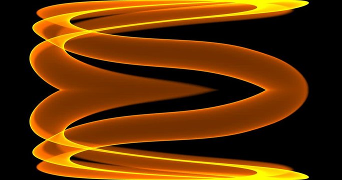 Abstract line dance on screen