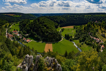 Village in the valley