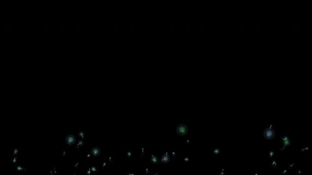 Firefly Particle Alpha Mask on Black Background. Firefly in Night Sky