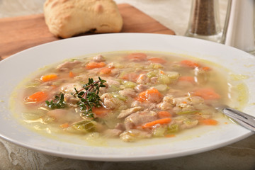 Homemade chicken soup