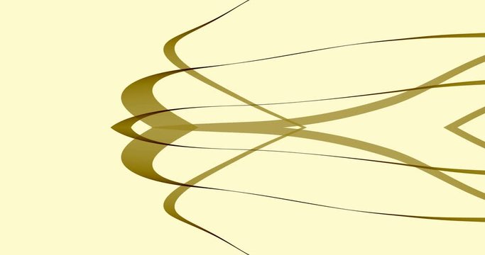 Abstract line dance on screen