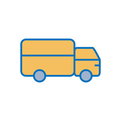 Fototapeta premium truck icon vector for your web design, logo, UI. illustration