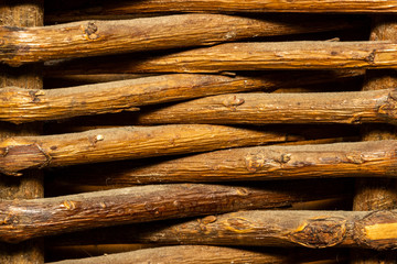 close up wicker basket texture