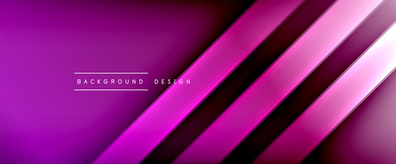 Dynamic trendy fluid color gradient abstract background with flowing wave lines. Vector Illustration