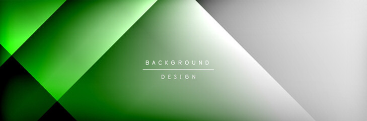 Abstract background - squares and lines composition created with lights and shadows. Technology or business digital template