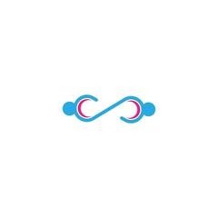 People Infinity logo template vector illustration