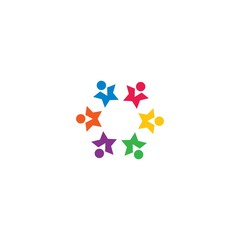 Fototapeta na wymiar community logo template vector icon design