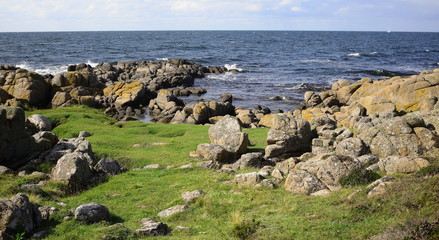 coast of sea, Bornholm Denmark